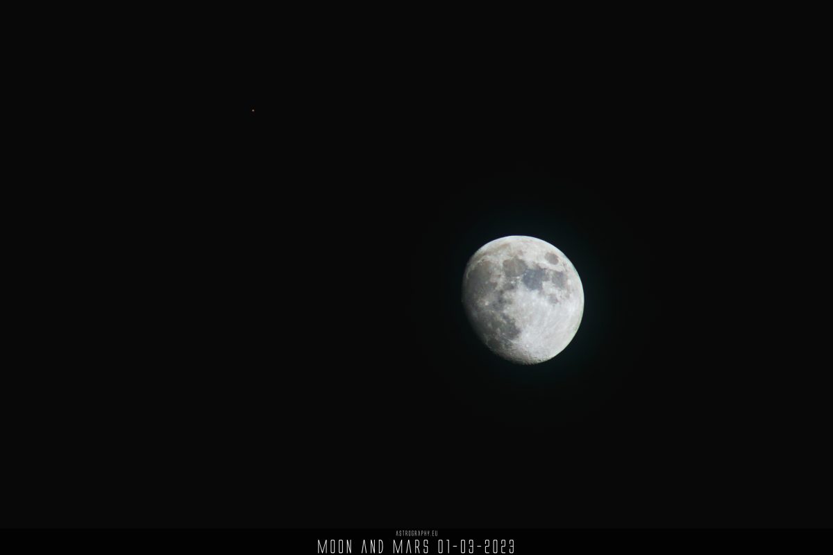 Moon and Mars 03-01-2023