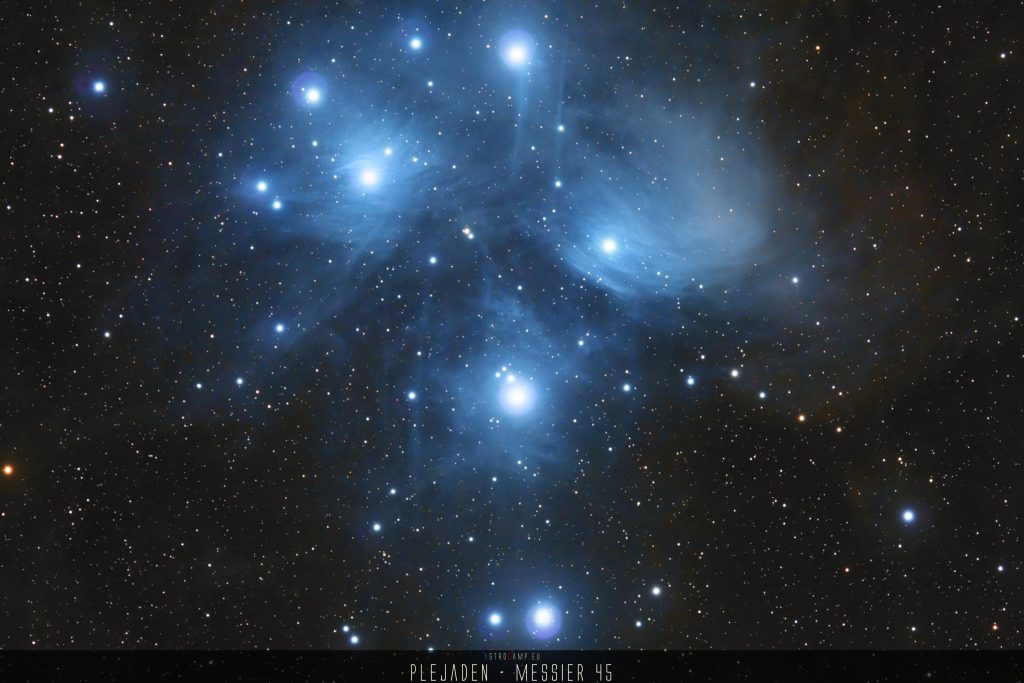Messier 45, M45, Die Plejaden