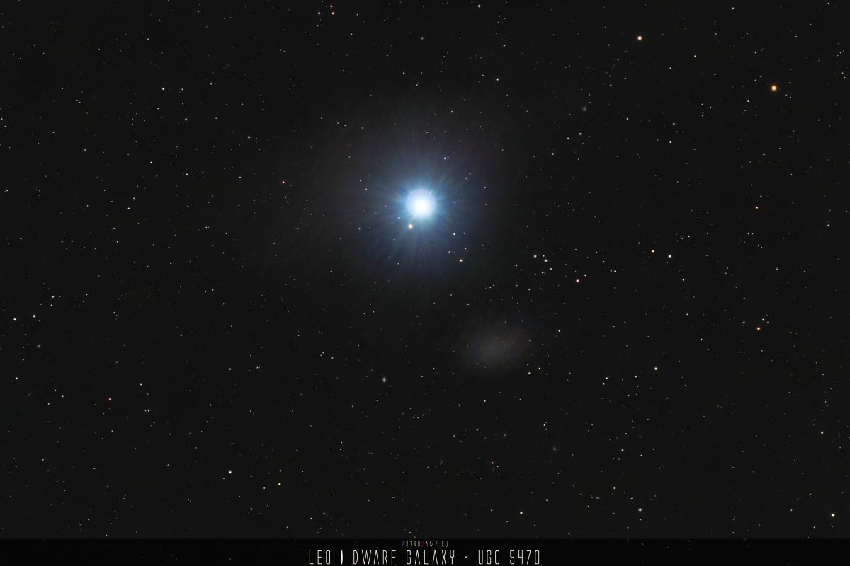 Leo I Dwarf Galaxy, UGC 5470, Regulus, BD +12° 2149
