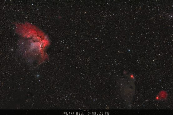 Wizard Nebel - NGC 7380 - SH2-142, SH2-143, SH2-147, SH2-148, SH2-149, SH2-152, SH2-153
