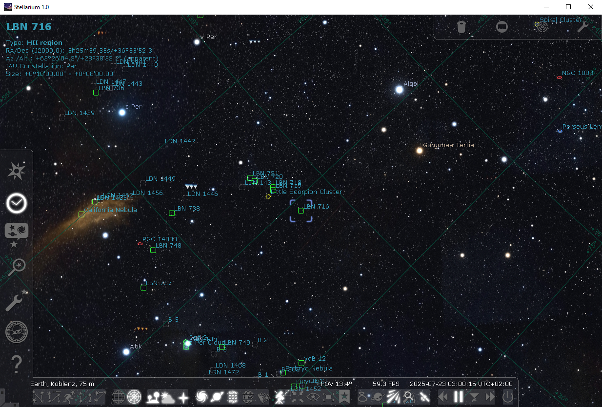 Stellarium dss en