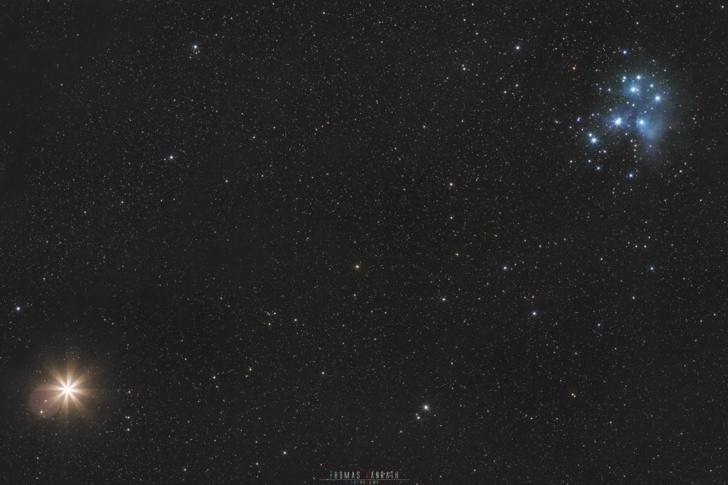 Mars und Plejaden, Jan’23