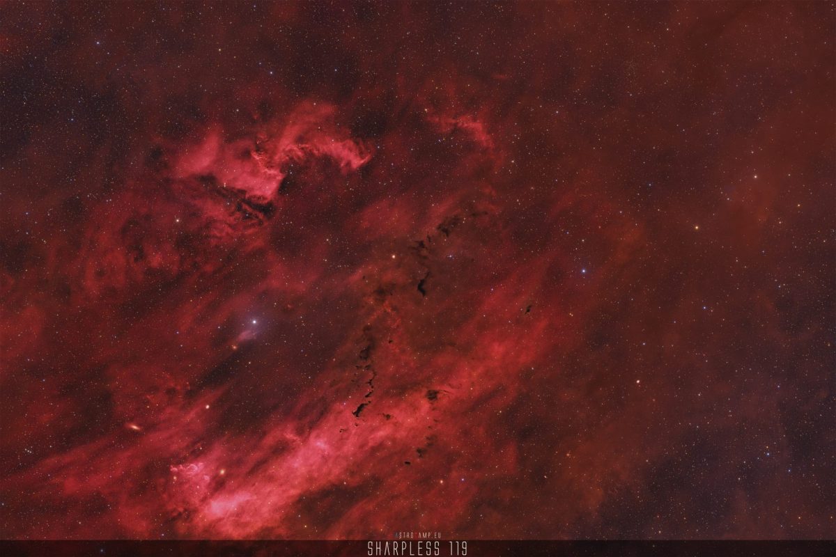 Sharpless 119, Emission Nebula, Astrophotography