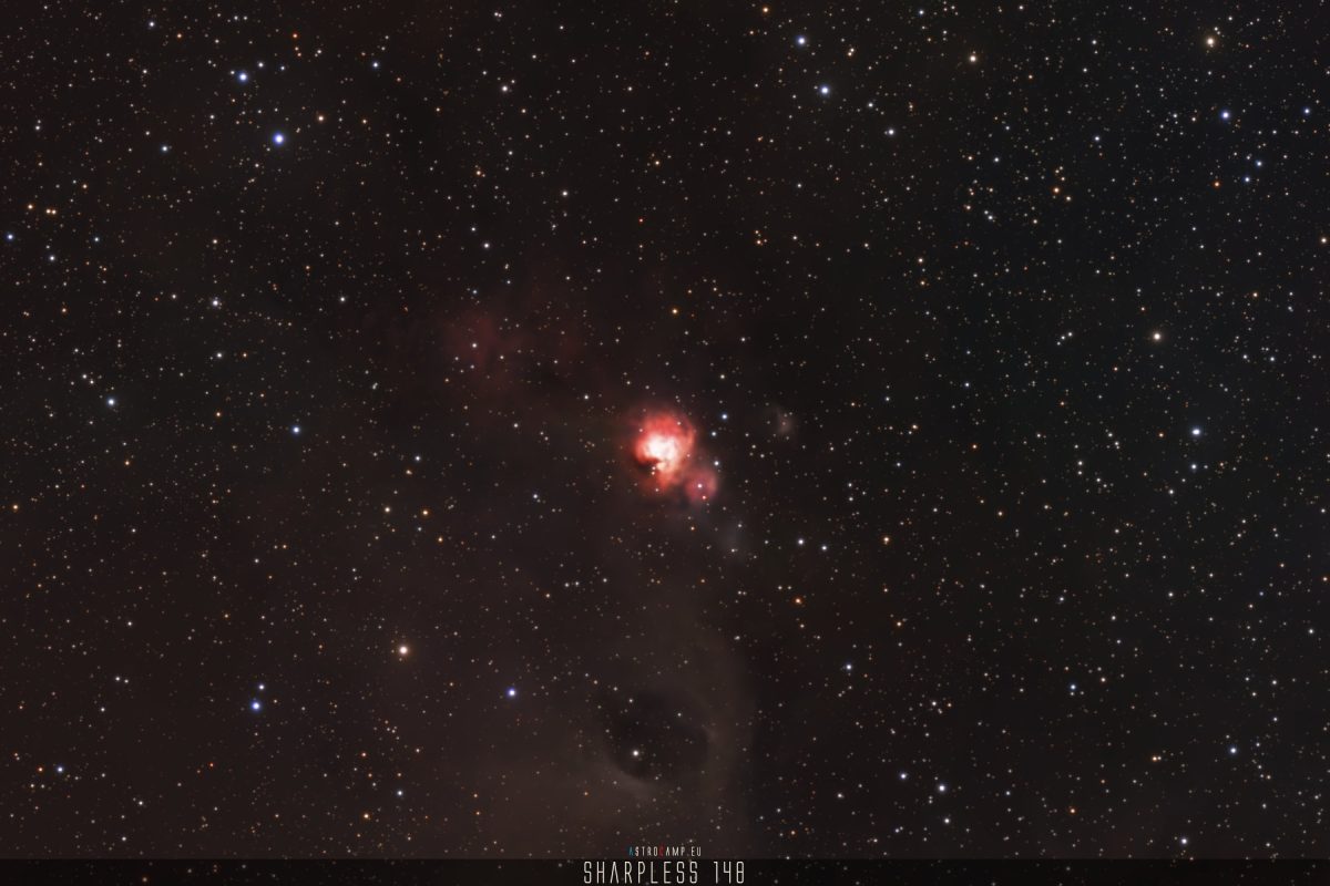 Sharpless 148, Emission Nebula, Astrophotography